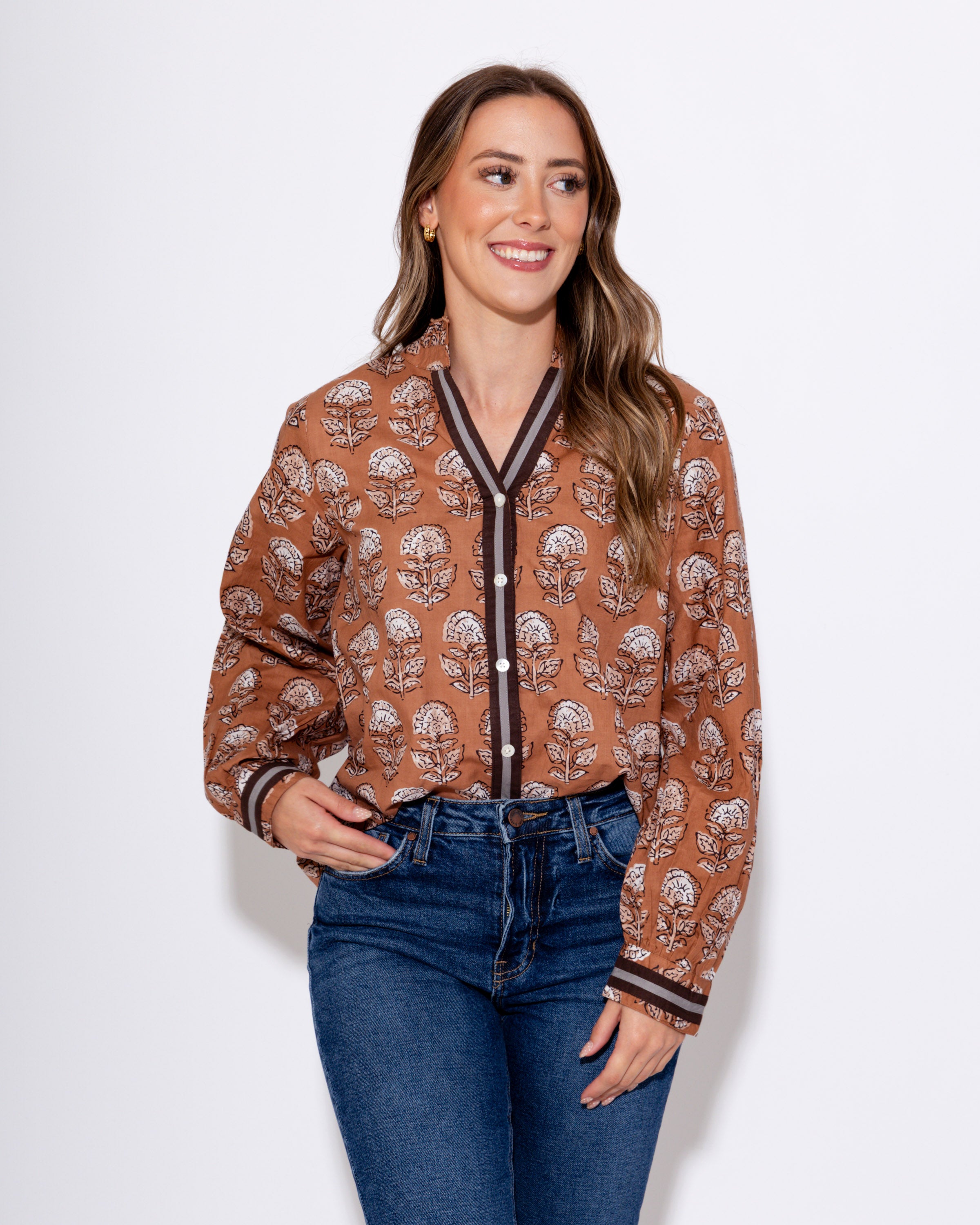 Neutral Bloom Top