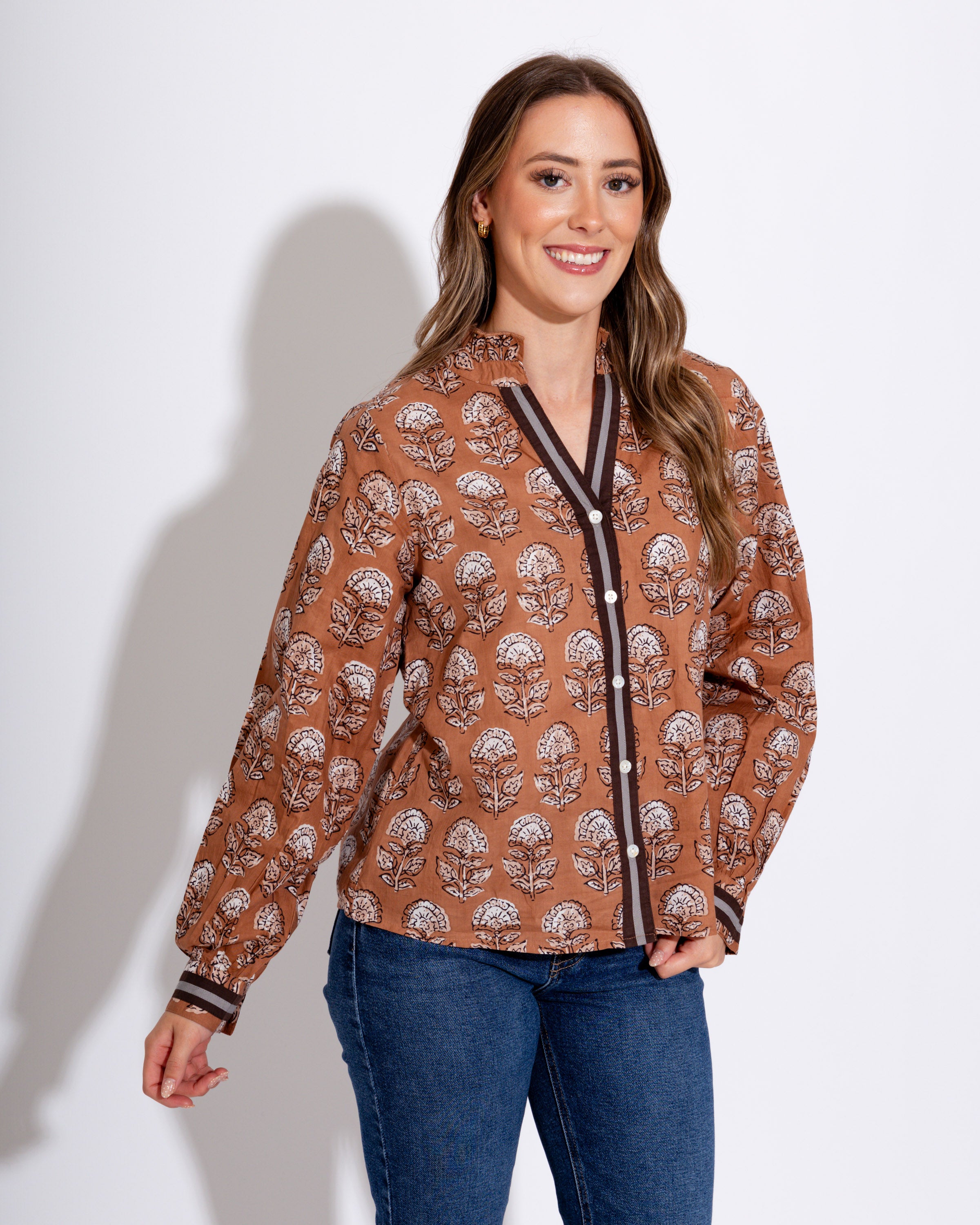 Neutral Bloom Top