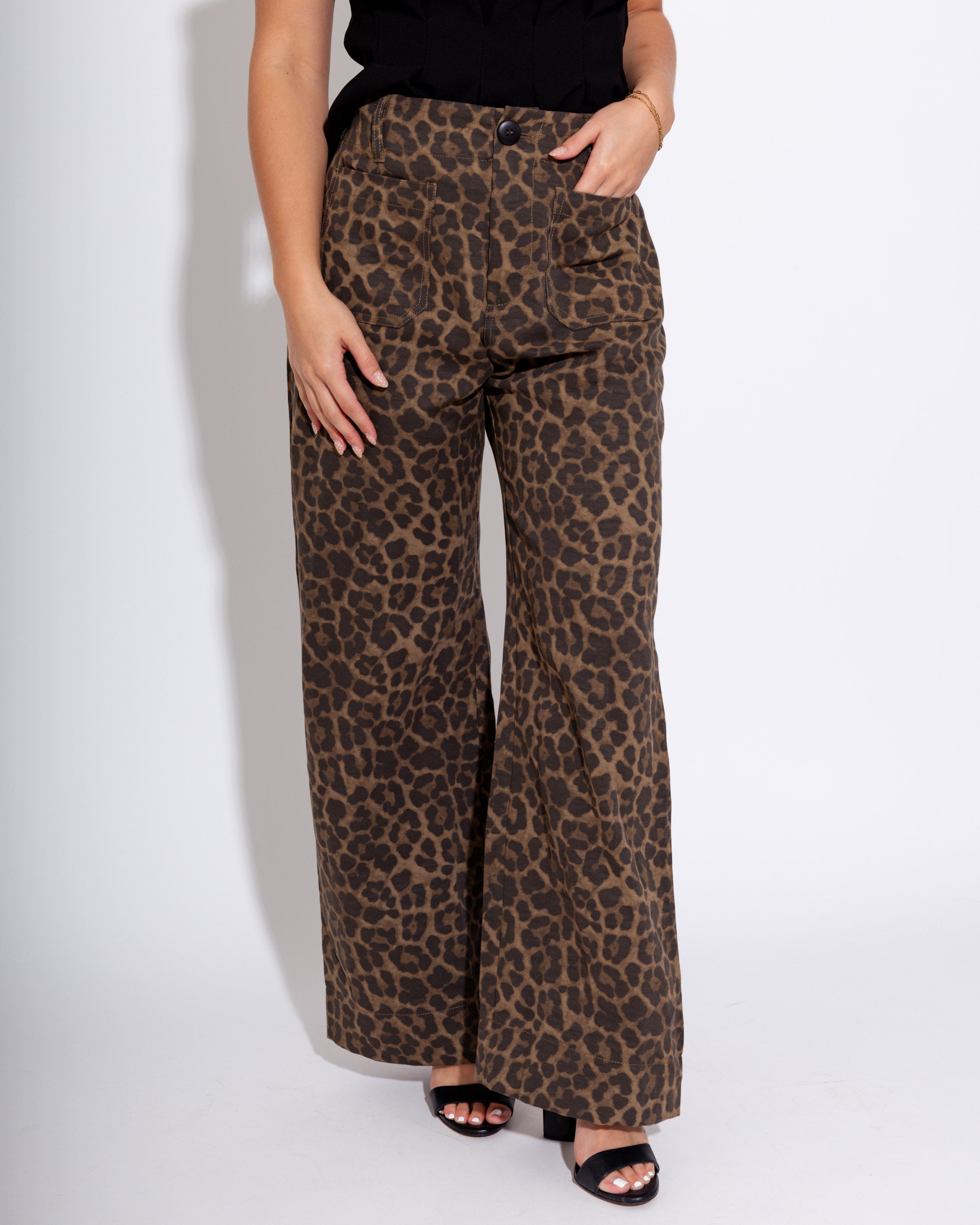 Wild & Wide Animal Print Pants
