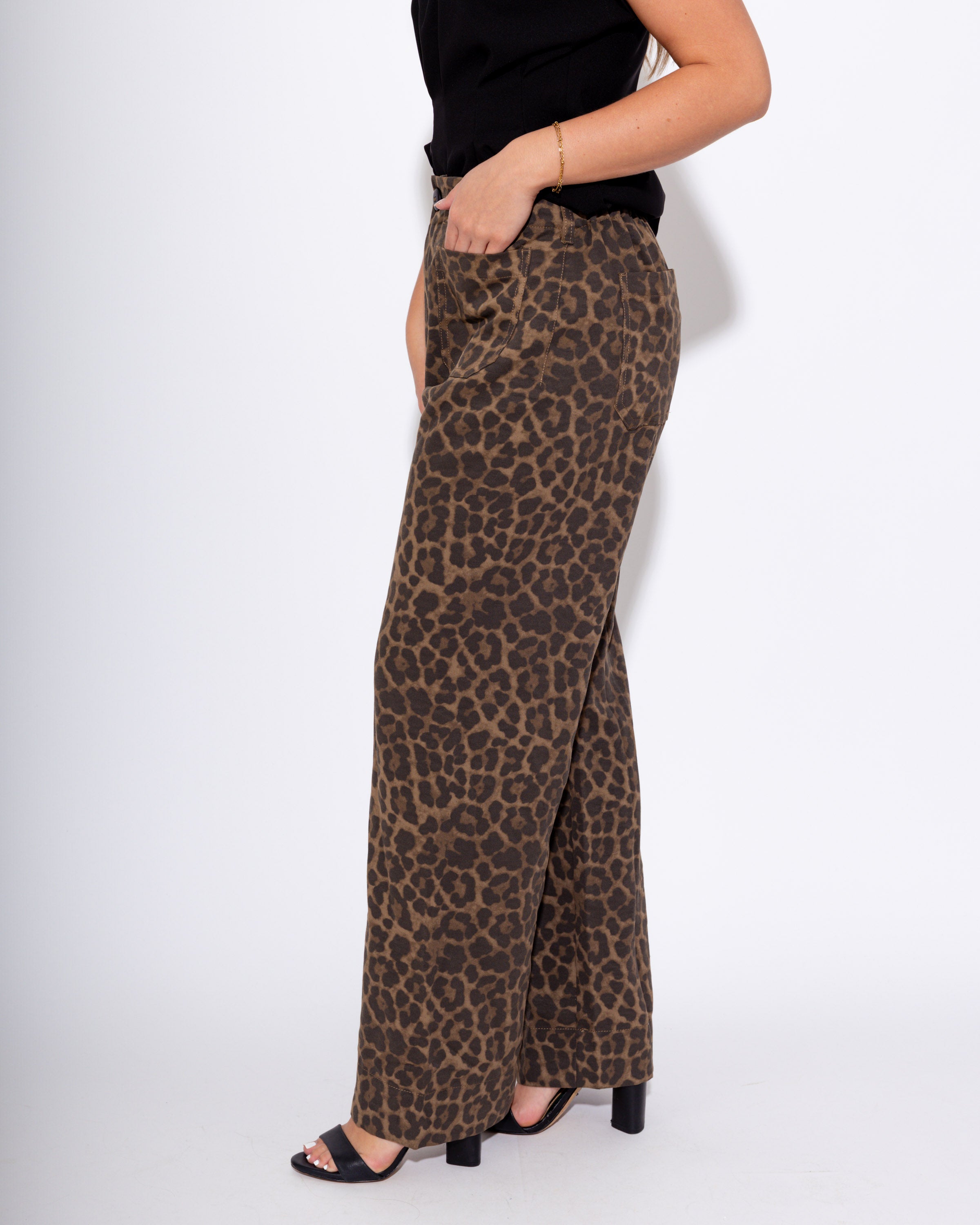 Wild & Wide Animal Print Pants