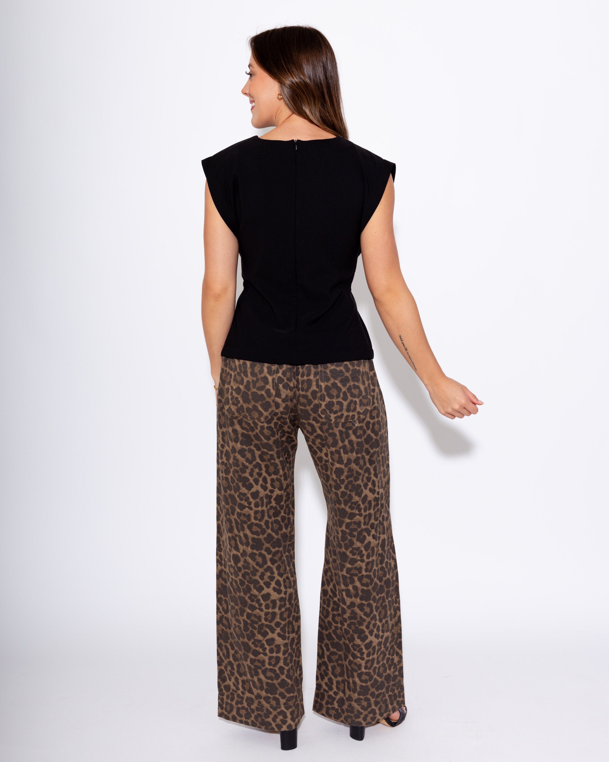 Wild & Wide Animal Print Pants