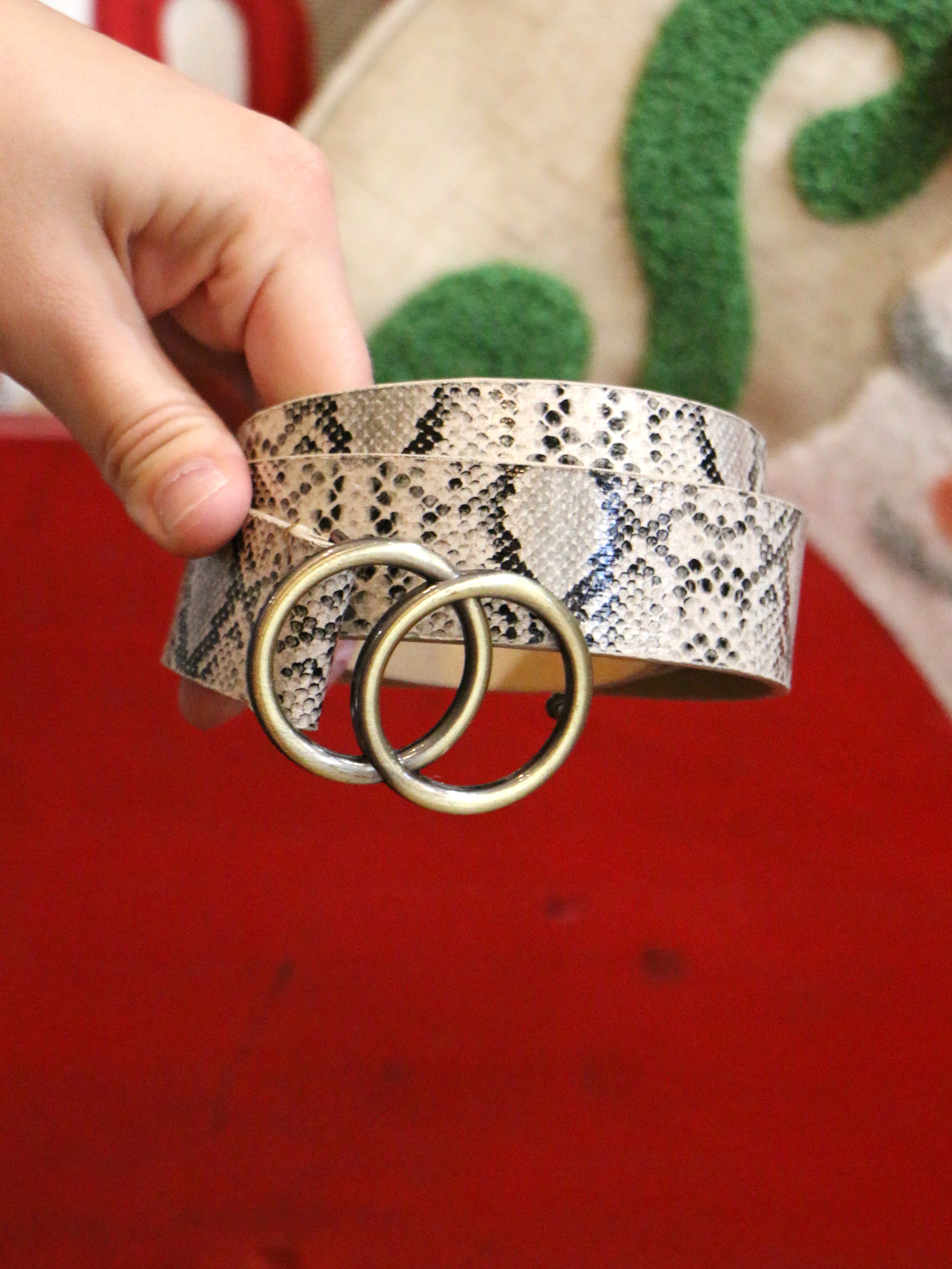 Complete Your Look Belt in Snake