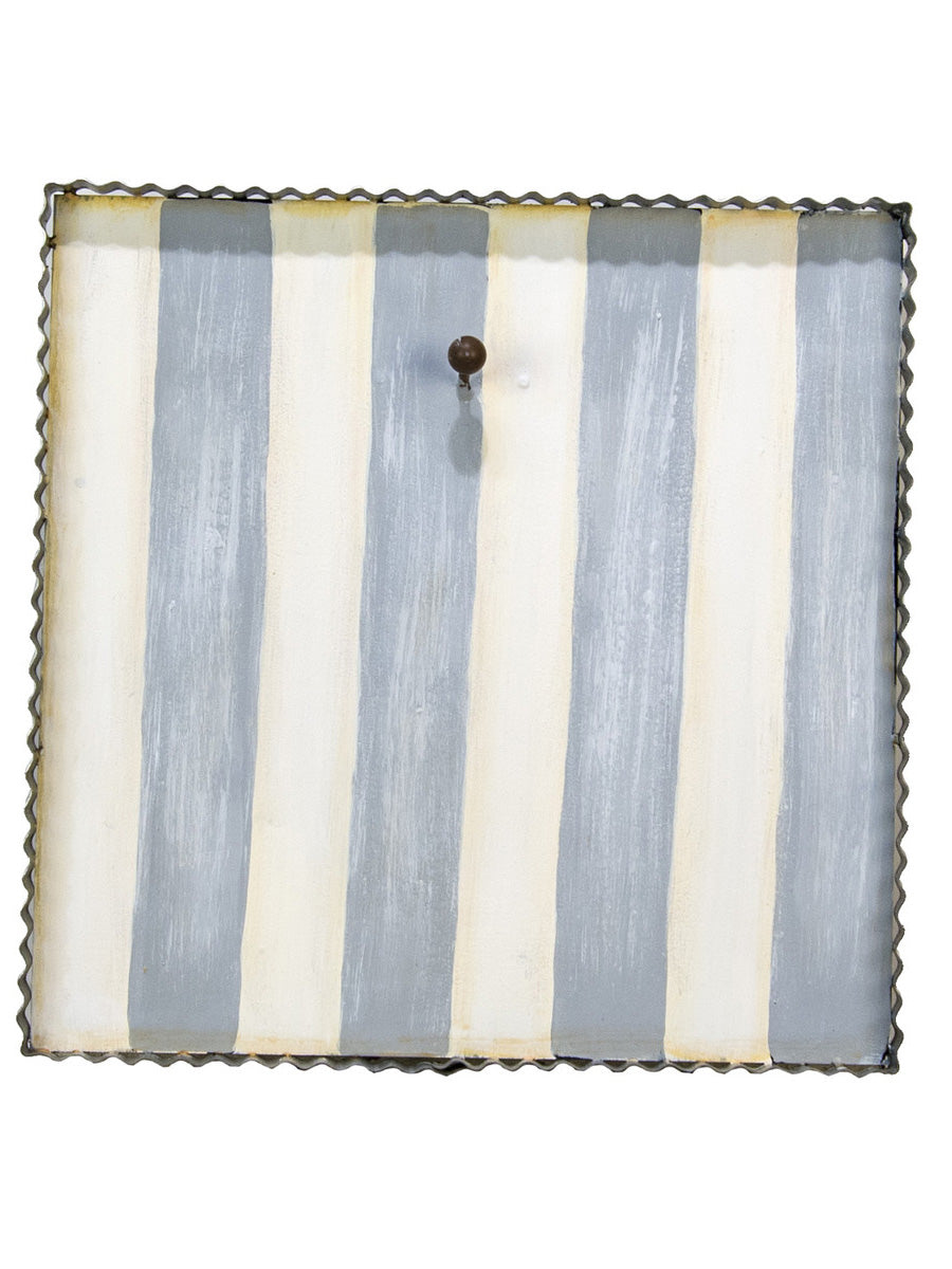 Grey And White Striped Display Board