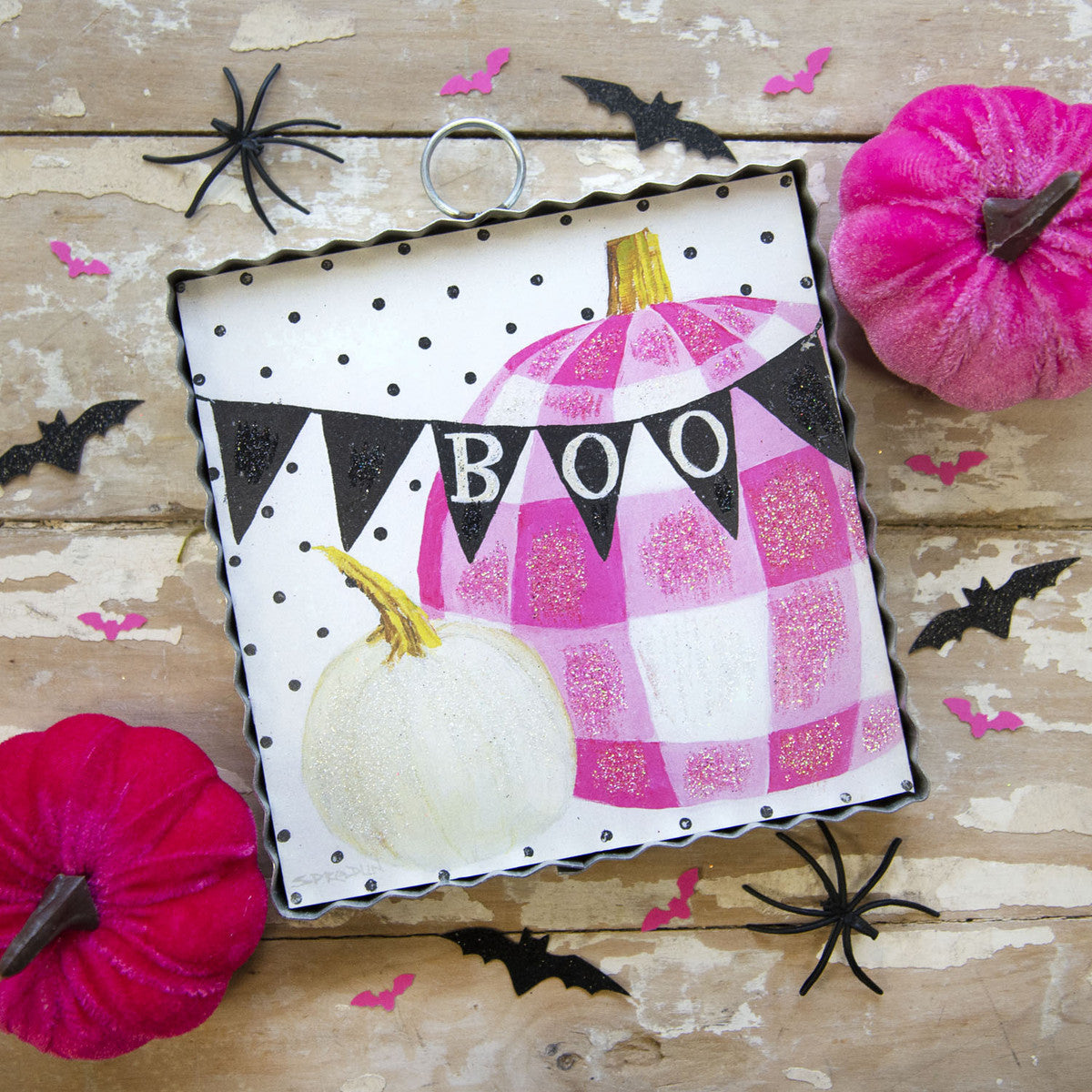Mini Boo Banner Pumpkin Print