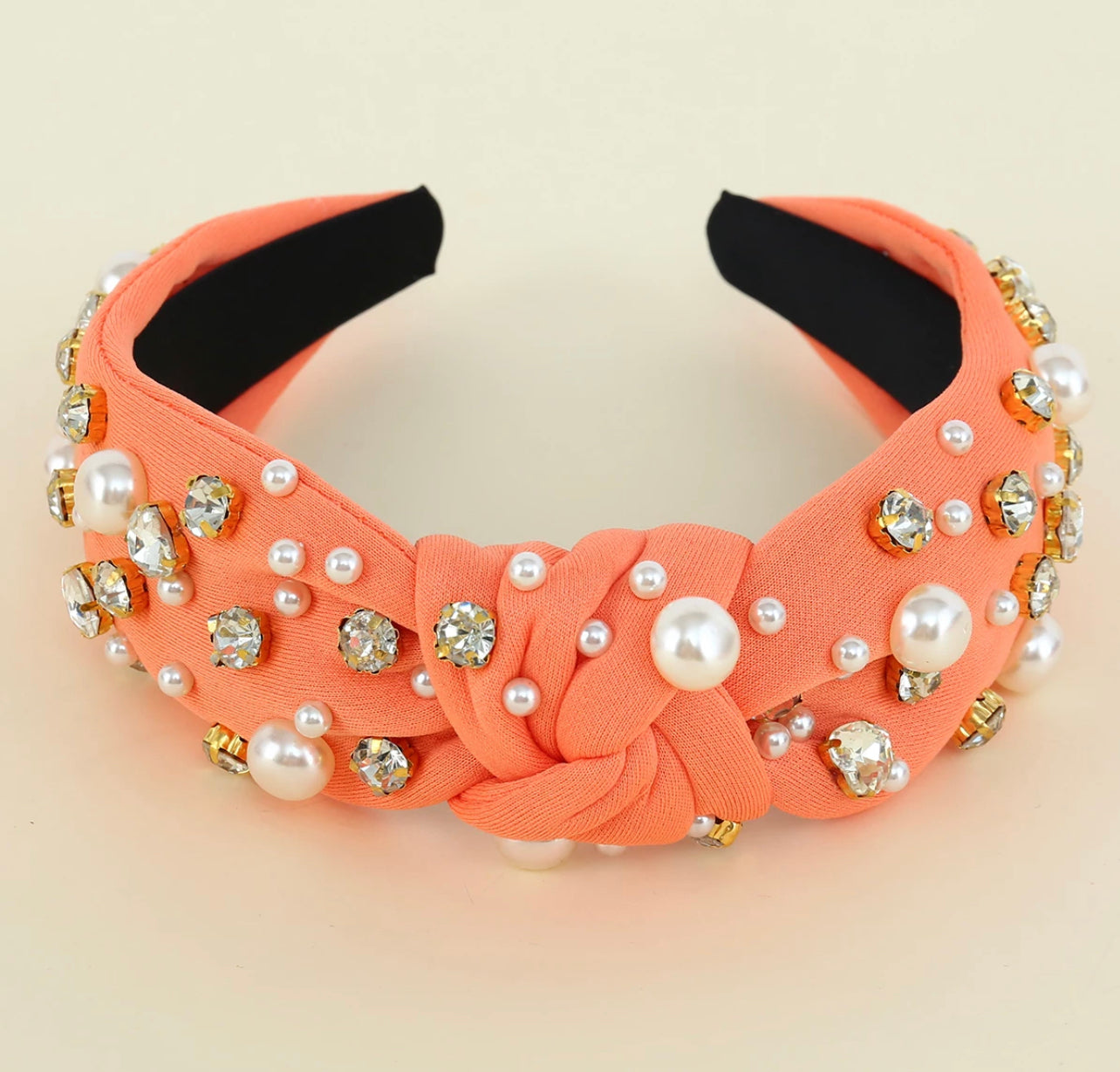 Sweetheart Headband in Peach