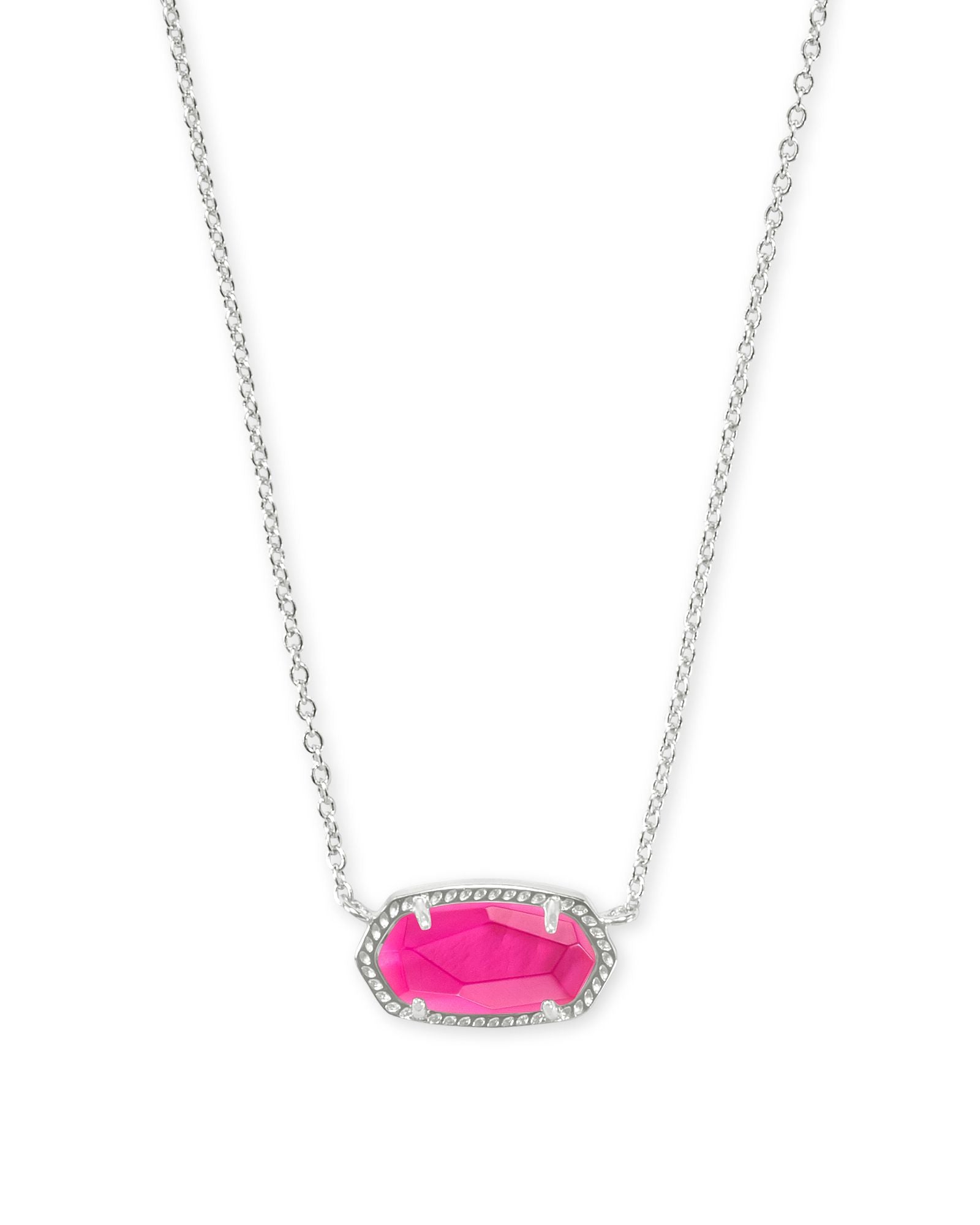 Elisa Pendant Necklace in Rhodium Azalea Illusion