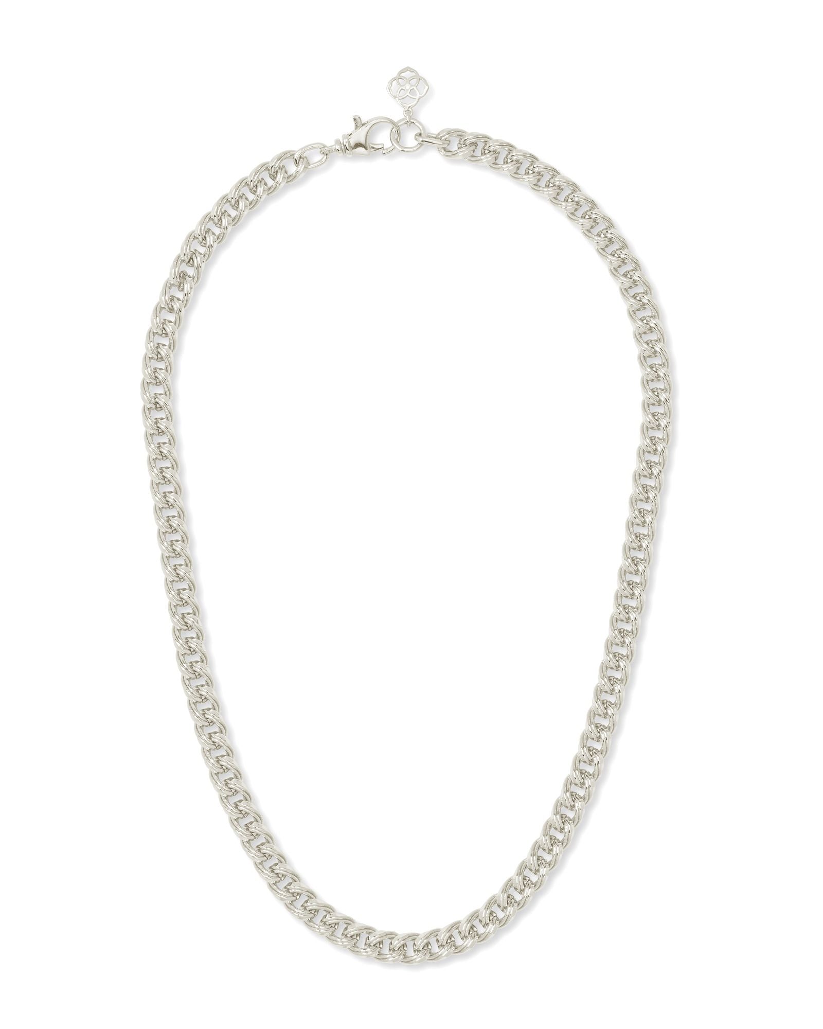 Vincent Chain Necklace in Silver Metal