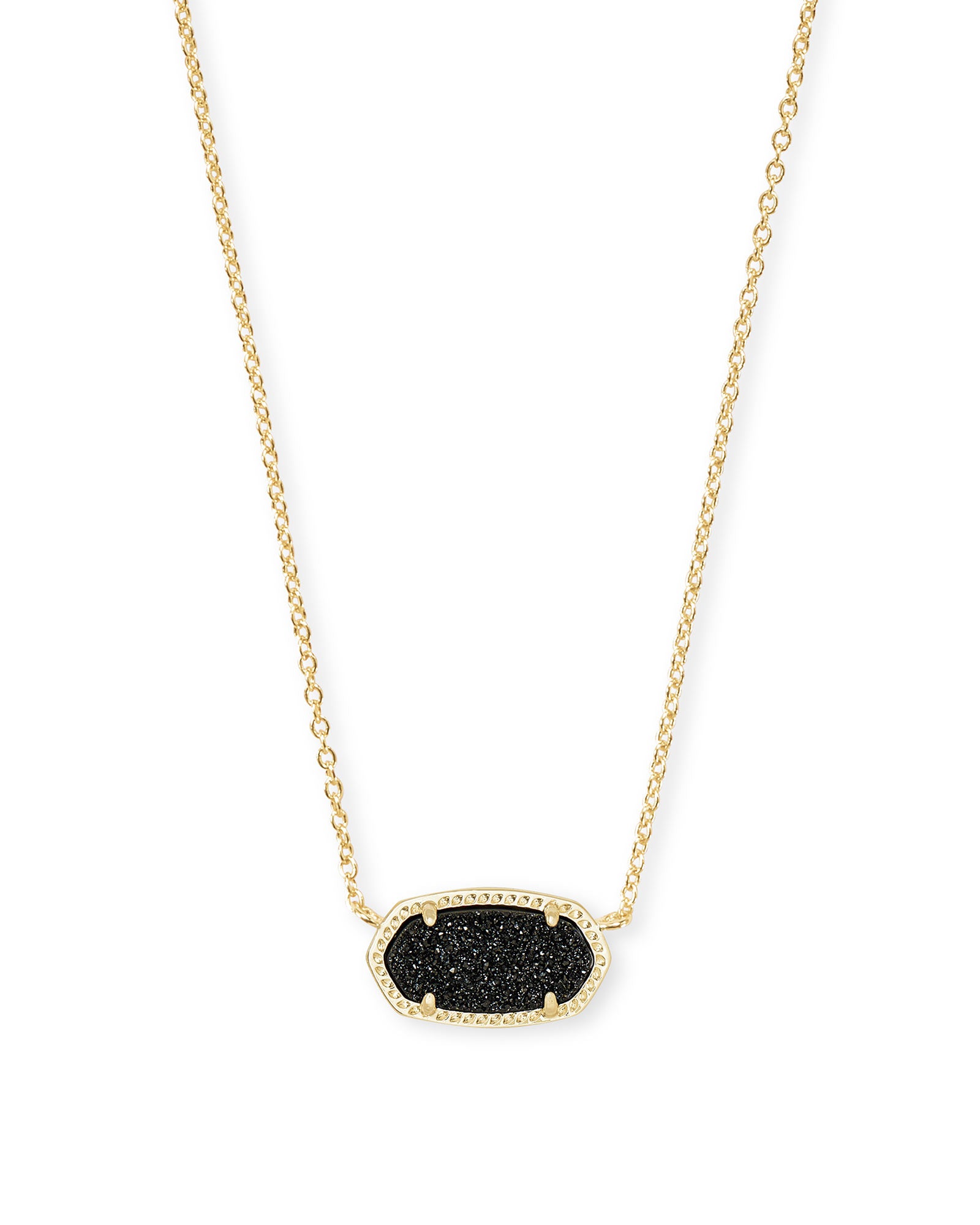 Elisa Pendant Necklace In Drusy