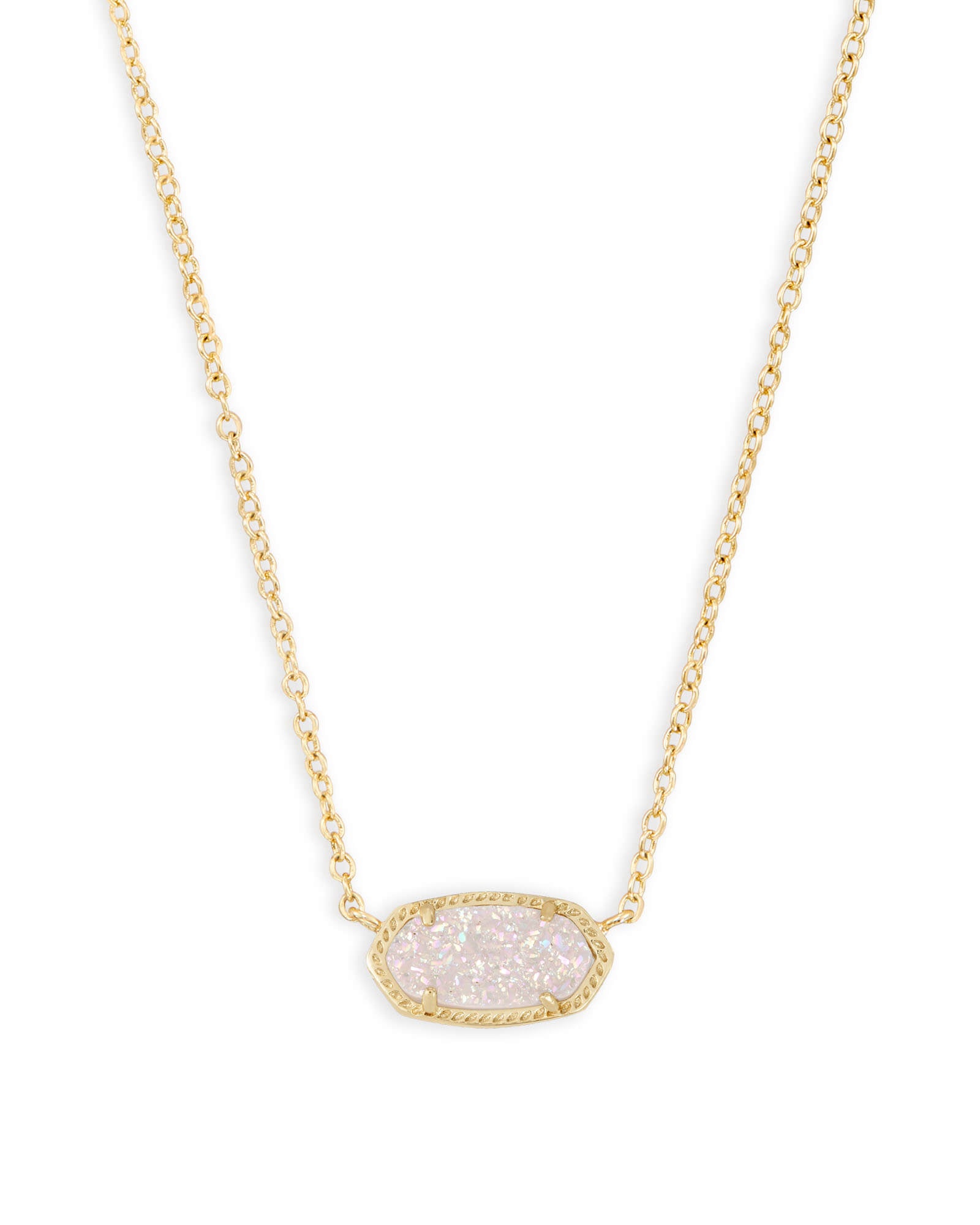 Elisa Pendant Necklace In Drusy