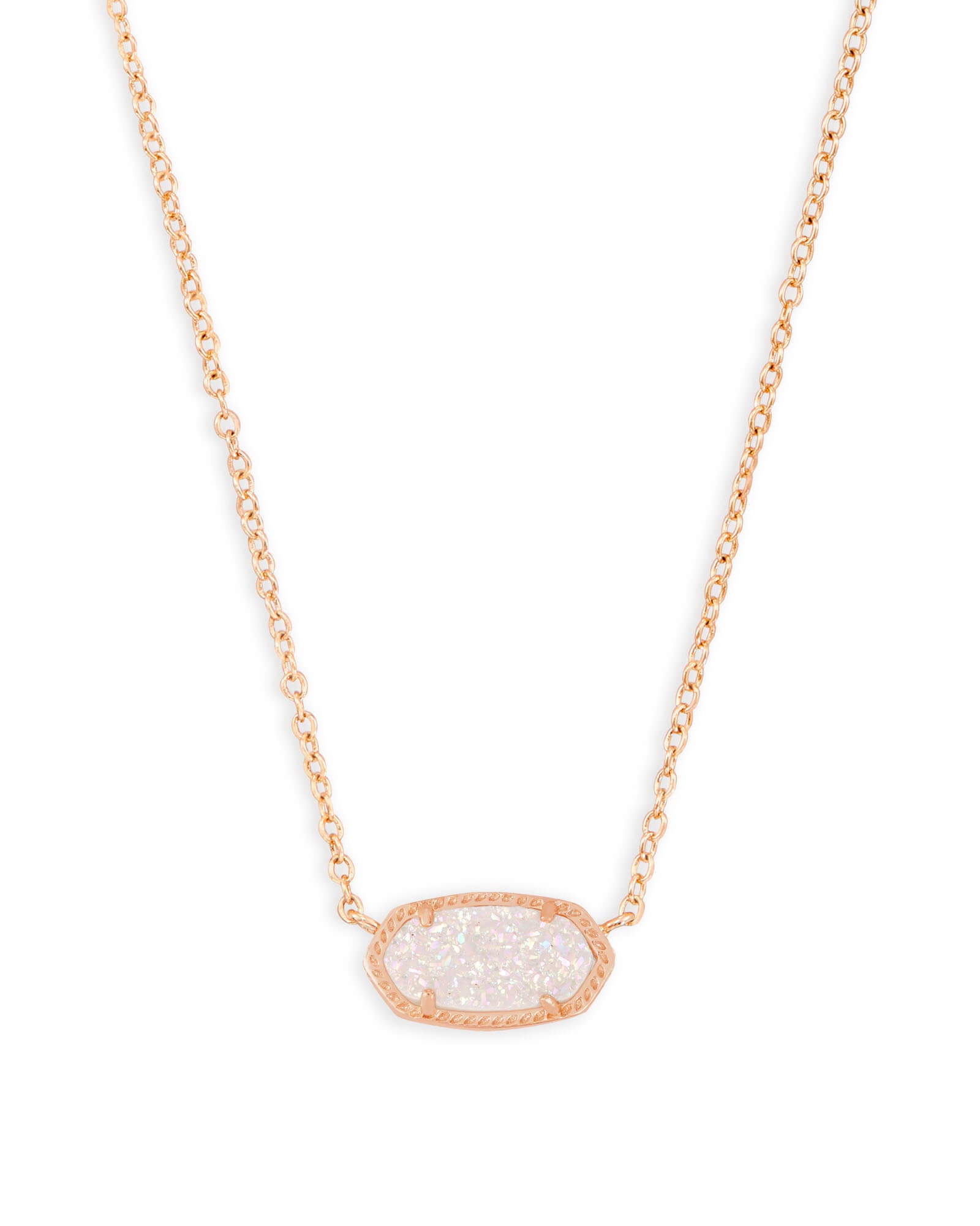 Elisa Pendant Necklace In Drusy