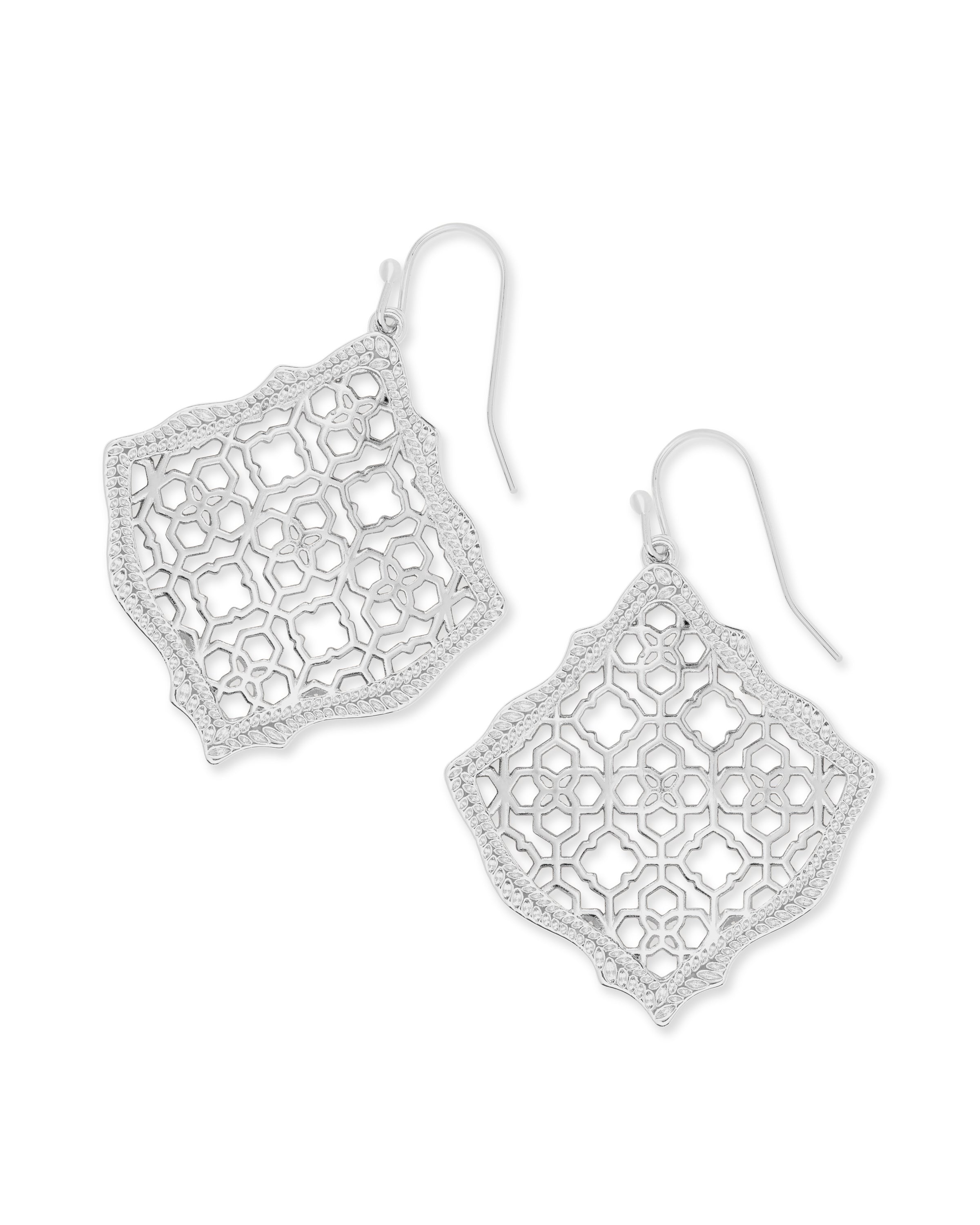 Kirsten Drop Earrings In Filigree
