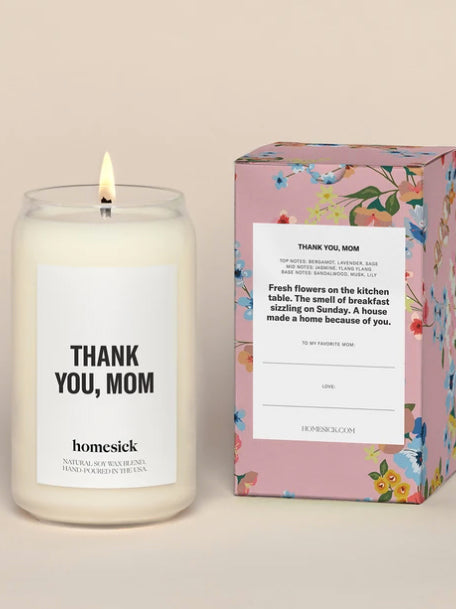 Thank you, Mom Candle